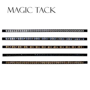 Inlay 2010 Magic Tack Droit une rangée de cristaux Ligne fine une rangée de cristaux brown pearl